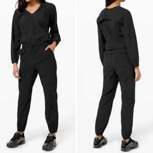 Lululemon Womens Dynamic Days Black Jumpsuit